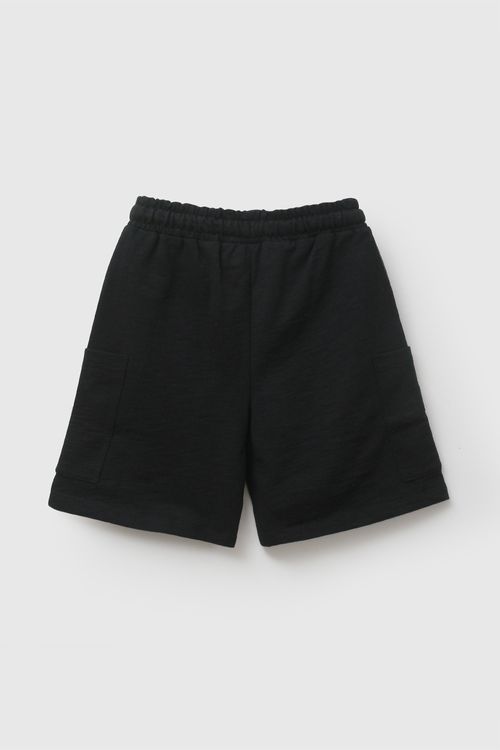 Bermuda cargo niño negro 3-4A a 12-13A