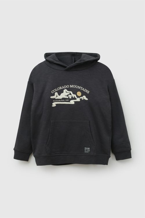 Polera montañas niño marengo 3-4A a 12-13A
