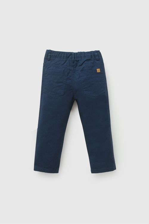 Pantalon gabardina niño azul marino 6-9M a 4-5A