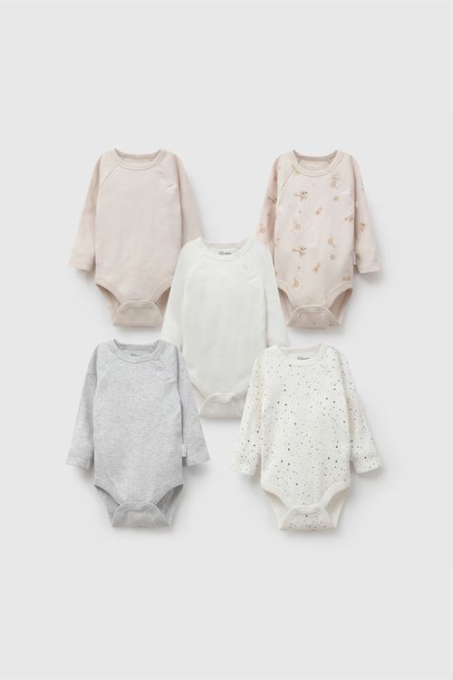 Set body circo rib niño beige 0/3M a 18/24M