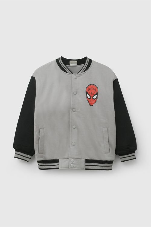Polera Marvel Spiderman niño gris 3-4A a 12-13A