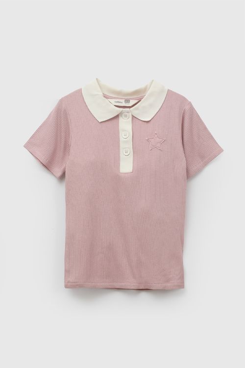 Polo polo niña crema 3-4A a 12-13A