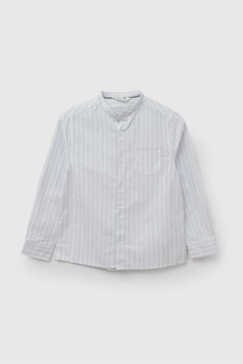 Camisa manga larga oxford niño celeste 3-4A a 12-13A