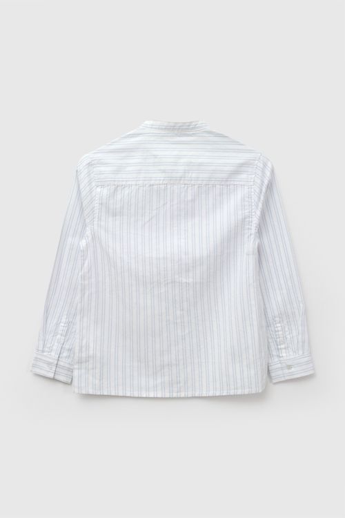 Camisa manga larga oxford niño celeste 3-4A a 12-13A