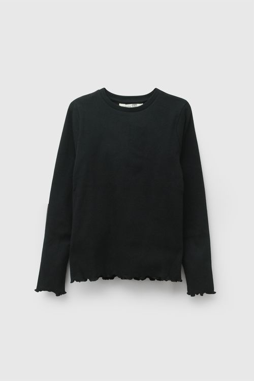 Polo niña negro 3-4A a 12-13A