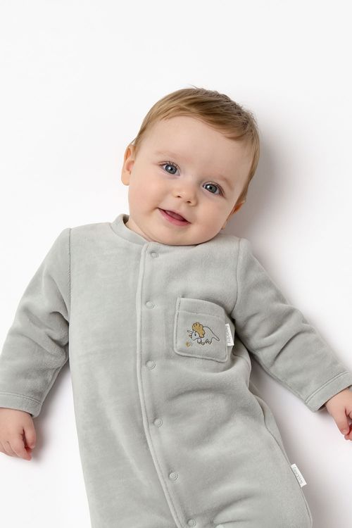 Enterizo plush niño gris RN a 6-9M