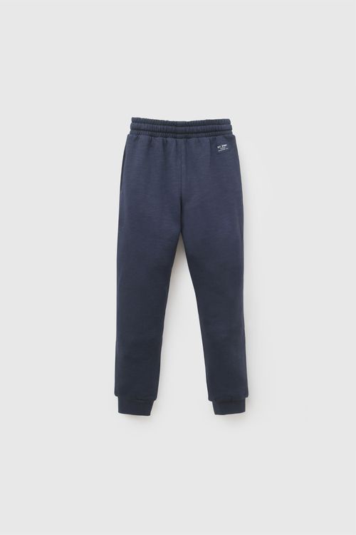 Pantalon buzo polycotton niño azul marino 3-4A a 12-13A