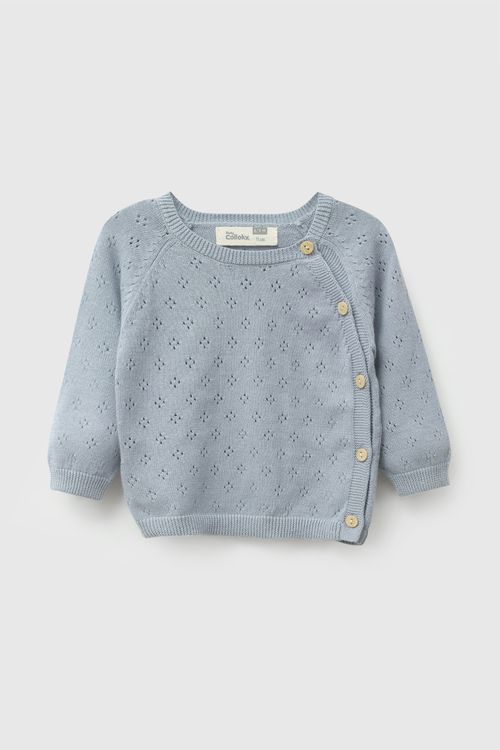Conjunto tejido niño denim RN a 6-9M