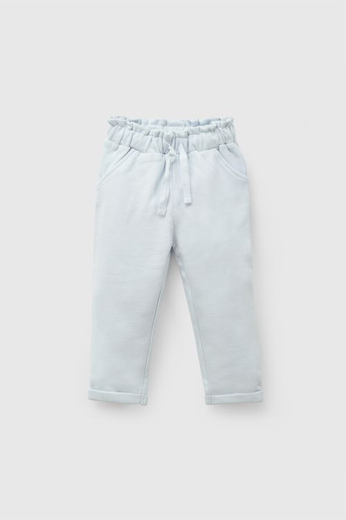 Pantalon buzo niña celeste 6-9M a 4-5A