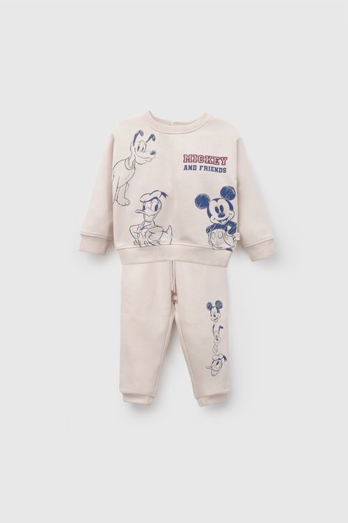 Conjunto Disney Mickey Mouse niño beige 6-9M a 4-5A