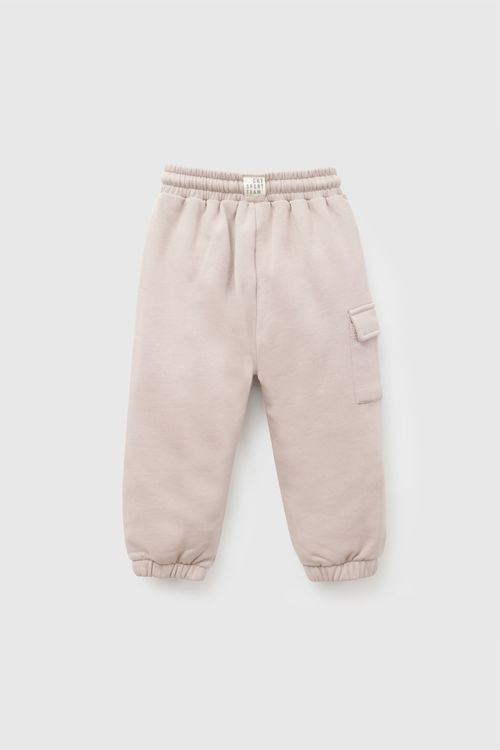 Pantalon buzo bolsillo niño cafe 6-9M a 4-5A