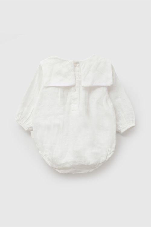 Body bambula niña blanco RN a 6-9M