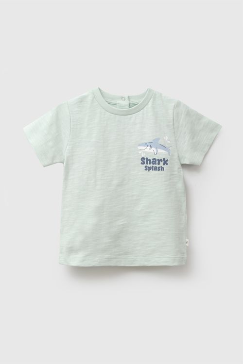 Polo shark niño verde 6-9M a 4-5A