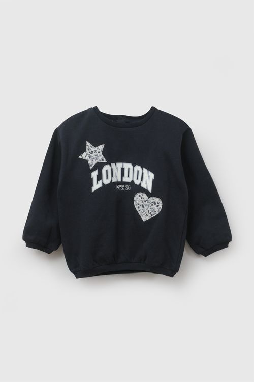 Polera london niña azul 6-9M a 4-5A