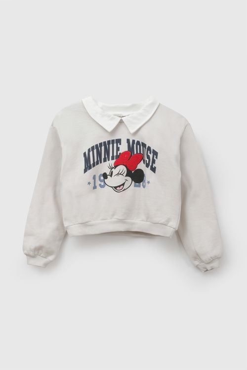 Polera Disney Minnie Mouse niña beige 3-4A a 12-13A