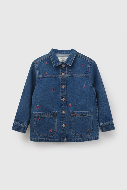 Chaqueta jeans cherry niña azul 3-4A a 12-13A