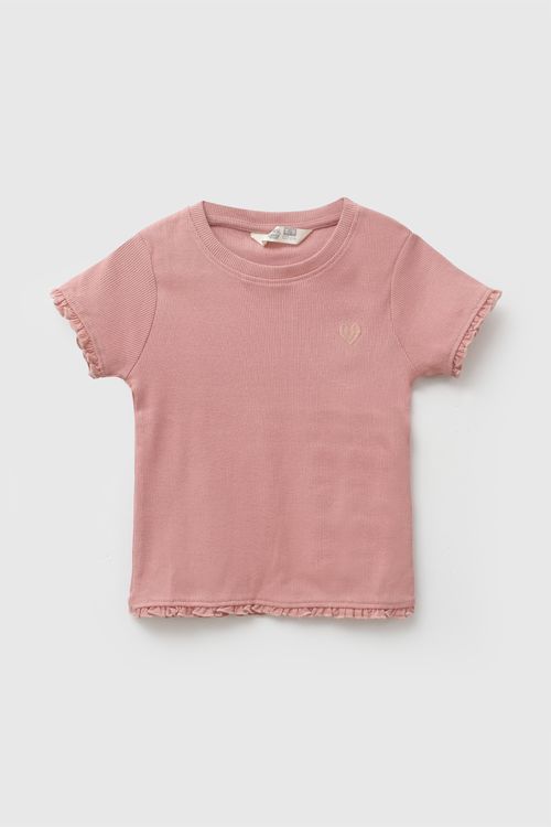Polo manga corta niña rosado 3-4A a 12-13A