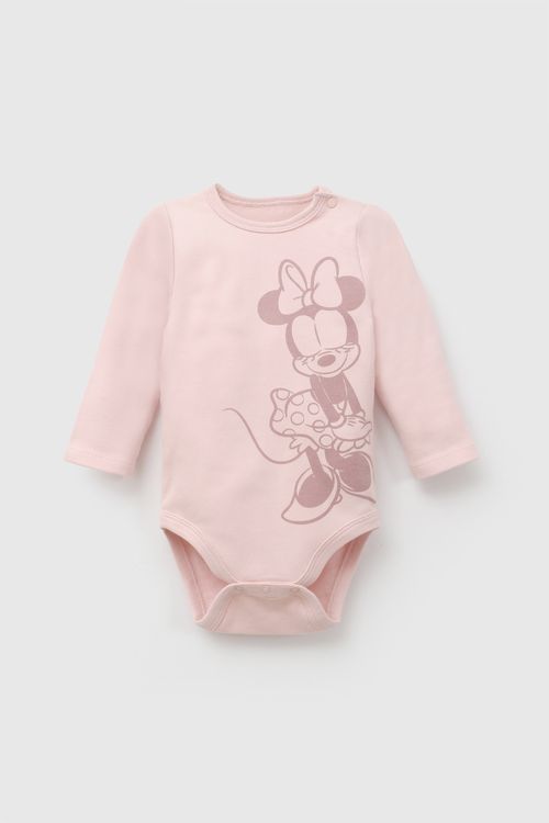 Set body rib Disney Minnie Mouse niña rosado 0/3M a 18/24M
