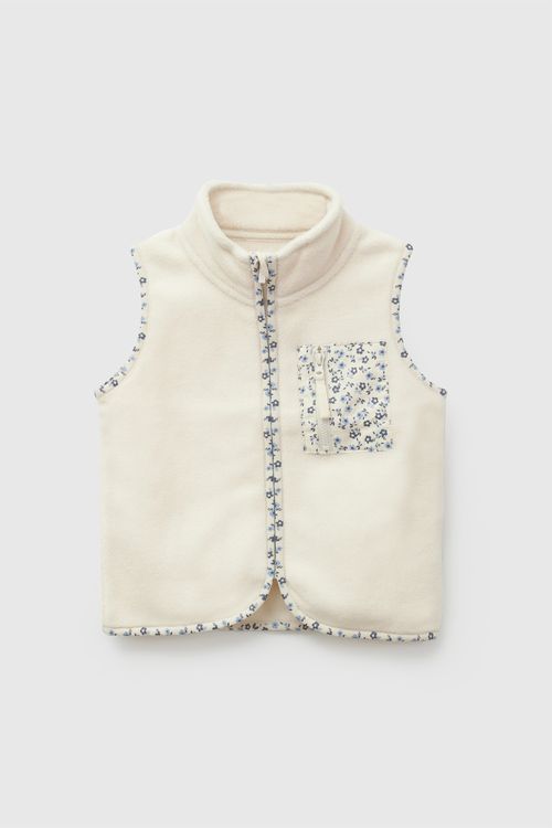 Polar sin mangas niña crema 6-9M a 4-5A