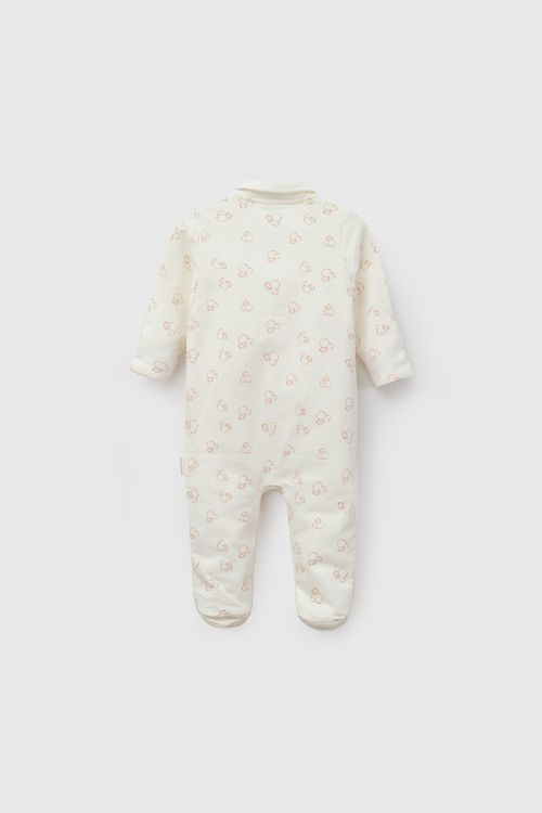 Enterizo polycotton Disney Minnie Mouse niña crema RN a 6-9M