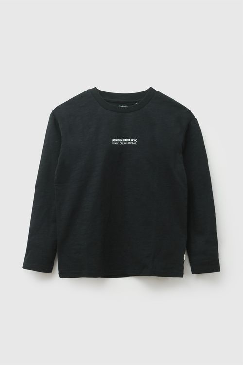 Polo london niño negro 3-4A a 12-13A