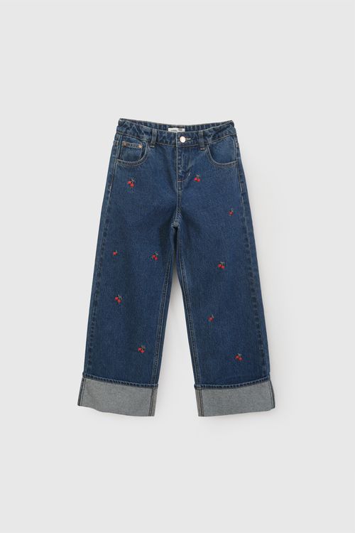 Jeans cherry mezclilla niña azul 3-4A a 12-13A