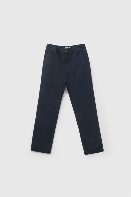 Pantalon gabardina niño denim 3-4A a 12-13A