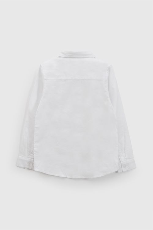 Camisa oxford niño blanco 3-4A a 12-13A