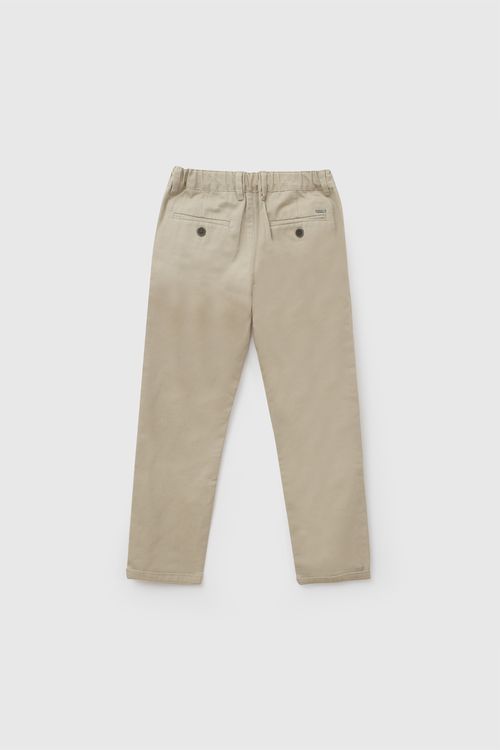Pantalon gabardina niño beige 3-4A a 12-13A
