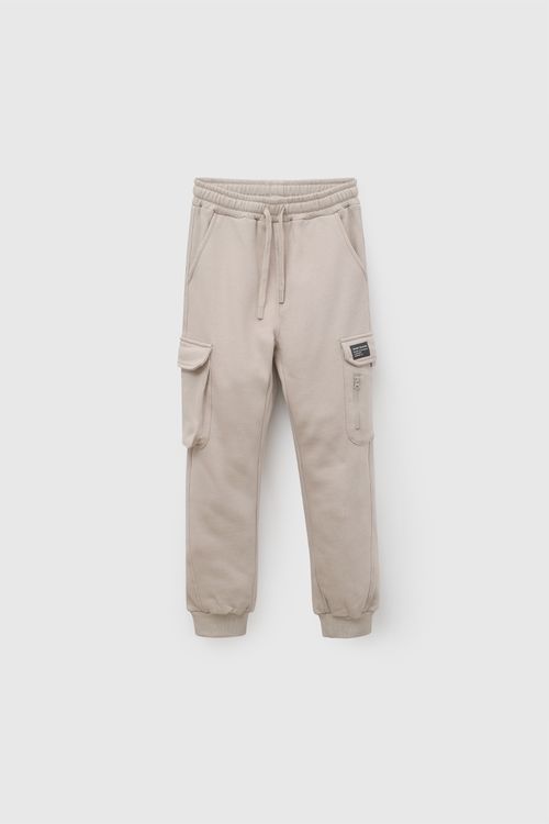 Pantalon buzo cargo niño cafe 3-4A a 12-13A