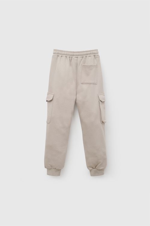Pantalon buzo cargo niño cafe 3-4A a 12-13A