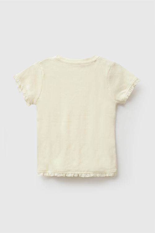 Polo rib niña amarillo 3-4A a 12-13A