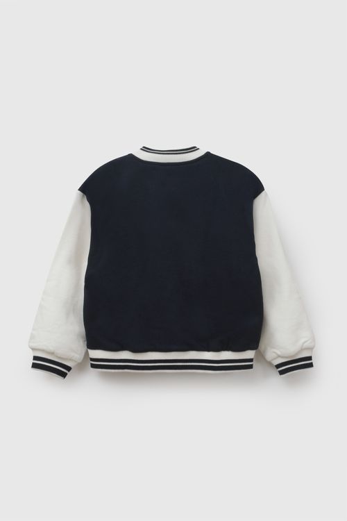 Polera bomber niña azul marino 3-4A a 12-13A
