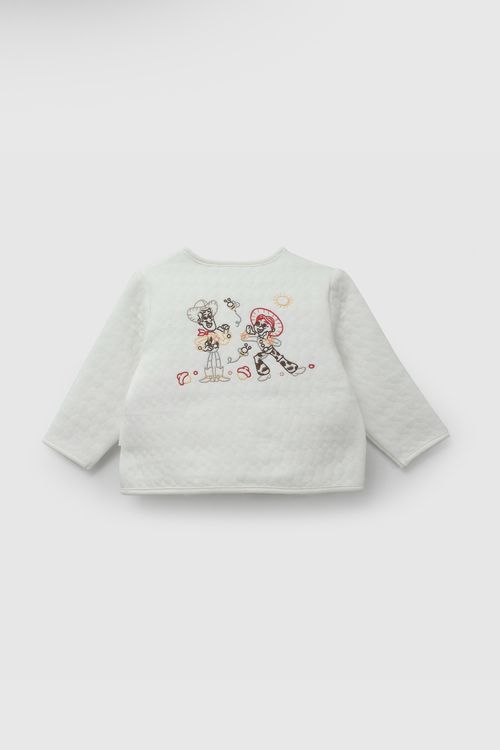 Chaqueta acolchada Disney Toy Story unisex crema RN a 6-9M