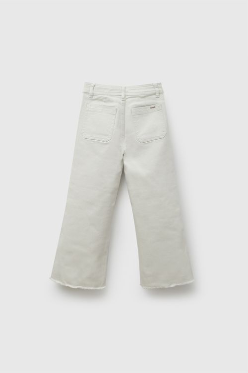 Jeans bolsillos niña beige 3-4A a 12-13A
