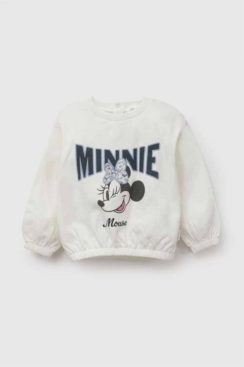 Polera Disney Minnie Mouse niña crema 6-9M a 4-5A