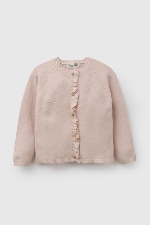 Chompa botones niña rosa viejo 6-9M a 4-5A