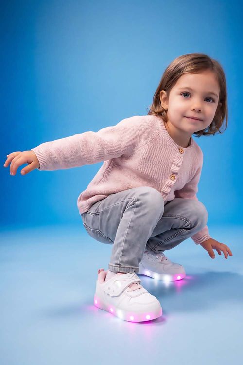 Chompa botones niña rosa viejo 6-9M a 4-5A
