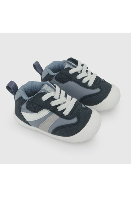 Zapatilla velcro niño azul 17-20