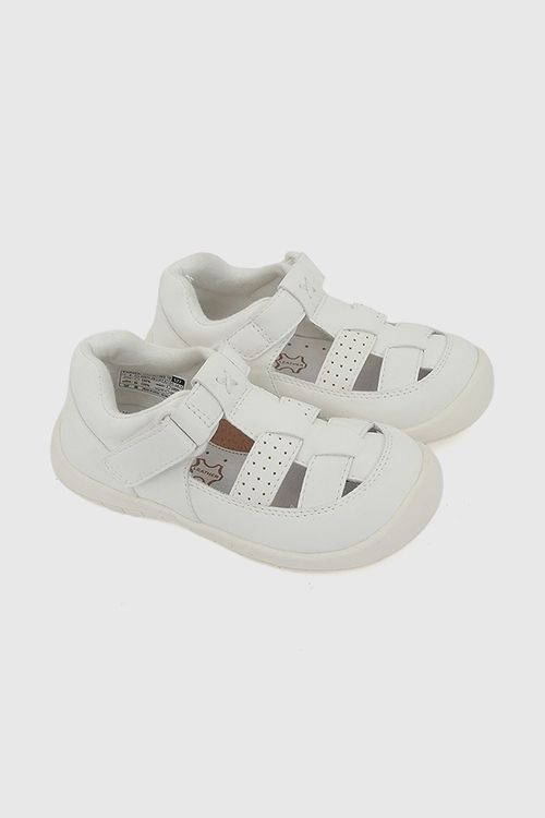 Sandalia velcro unisex blanco 21-27