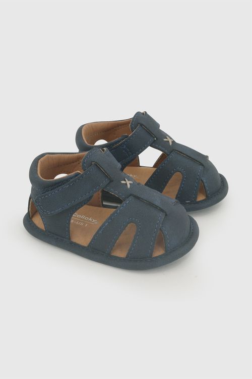 Sandalia velcro niño azul 14-18