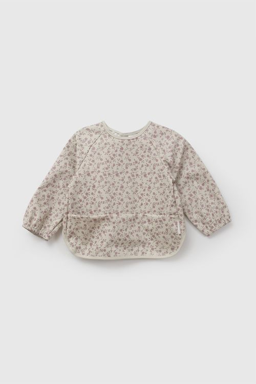 Babero impermeable mangas niña morado