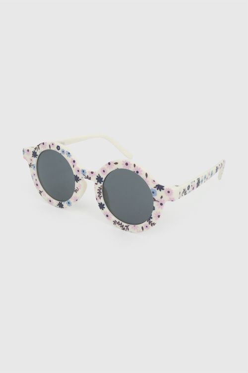 Lentes de sol flores filtro UV niña beige TU