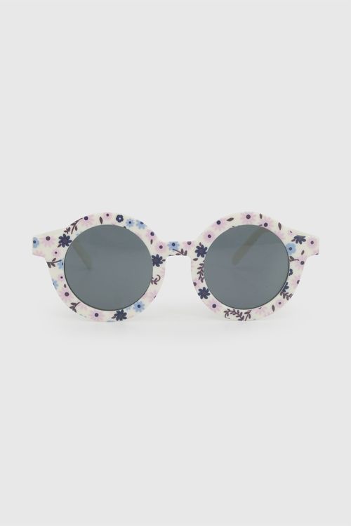 Lentes de sol flores filtro UV niña beige TU