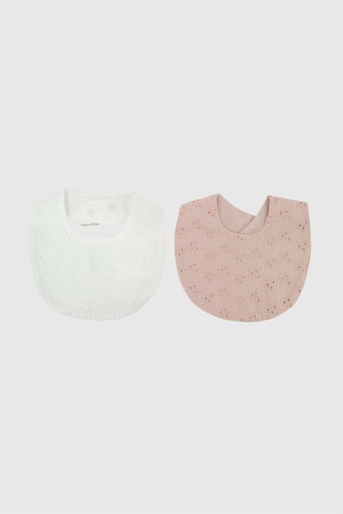 Pack 2 Babero impermeable niña blanco tu
