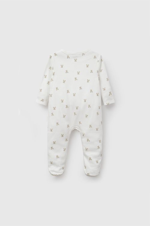 Pijama algodón unisex beige 0/3M a 18/24M
