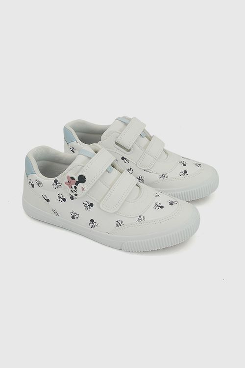 Zapatilla cordon minnie niña blanco 28-33