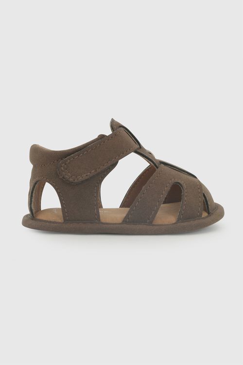 Sandalia velcro niño cafe 14-18