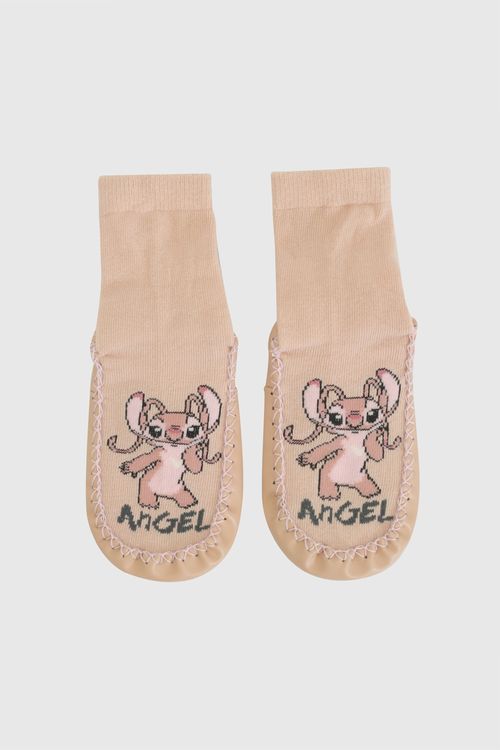 Medias antideslizante angel niña rosado 9/12m a 2/3A