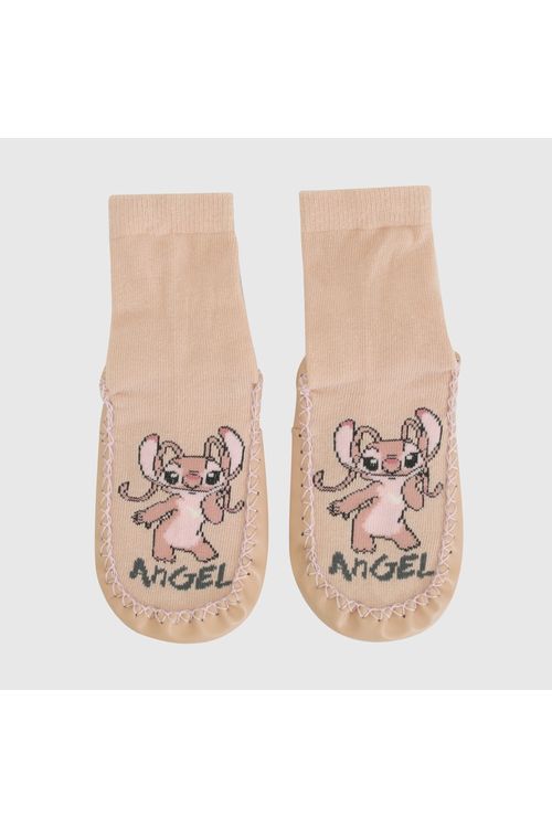 Medias antideslizante angel niña rosado 9/12m a 2/3A